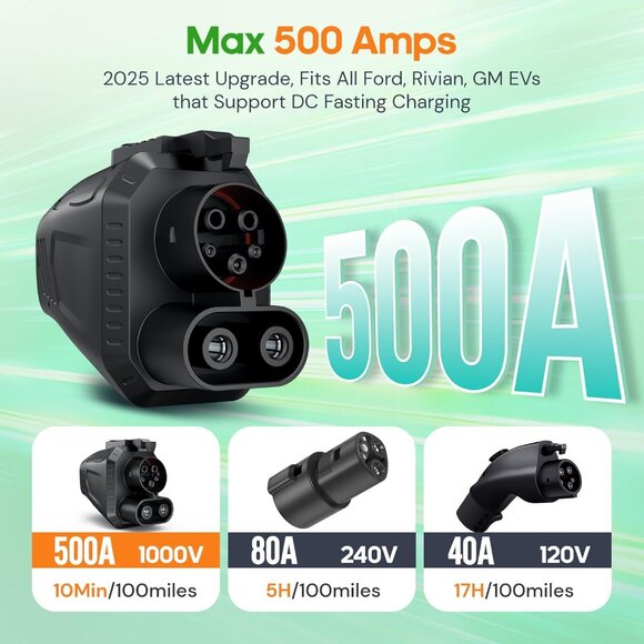 NACS to CCS Adapter, SGS Safety Certified 500 Amps / 1,000V, DC Fast Charge Your - Picture 7 of 7